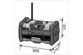 Цифровое аккумуляторное строительное радио Flex RD 10.8/18.0/230 В