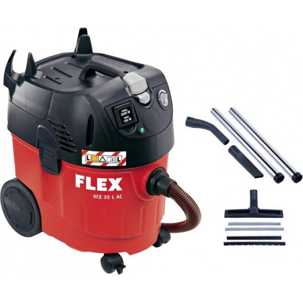 Профессиональный безопасный пылесос Flex VCЕ 35 L АC + набор для чистки