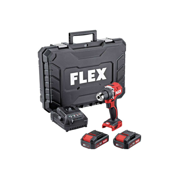 Аккумуляторная дрель-шуруповерт FLEX DD 2G 18.0 ec LD/2.5 set 519049