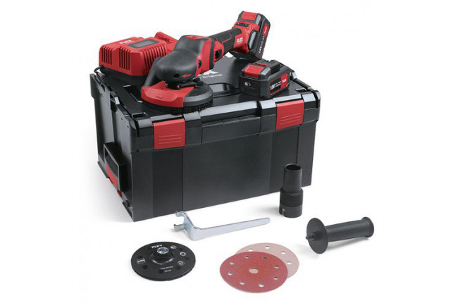 Аккумуляторная ротационная шлифовальная машина Flex SE 125 18.0-EC/5.0 Set