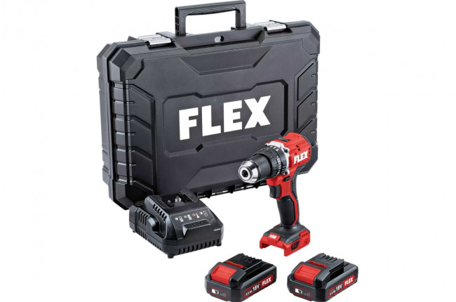 Аккумуляторный ударная дрель-шуруповерт Flex PD 2G 18.0-EC LD/2.5 set