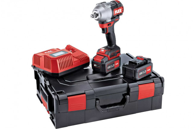 Аккумуляторный ударный гайковерт Flex IW 750 1/2 750-EC/5.0 Set