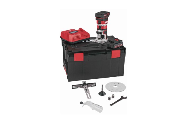 Аккумуляторный кромочный фрезер Flex CER 18.0-EC/2.5 Set