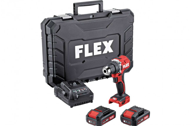 Аккумуляторная дрель-шуруповерт FLEX DD 2G 18.0 ec LD/2.5 set 519049